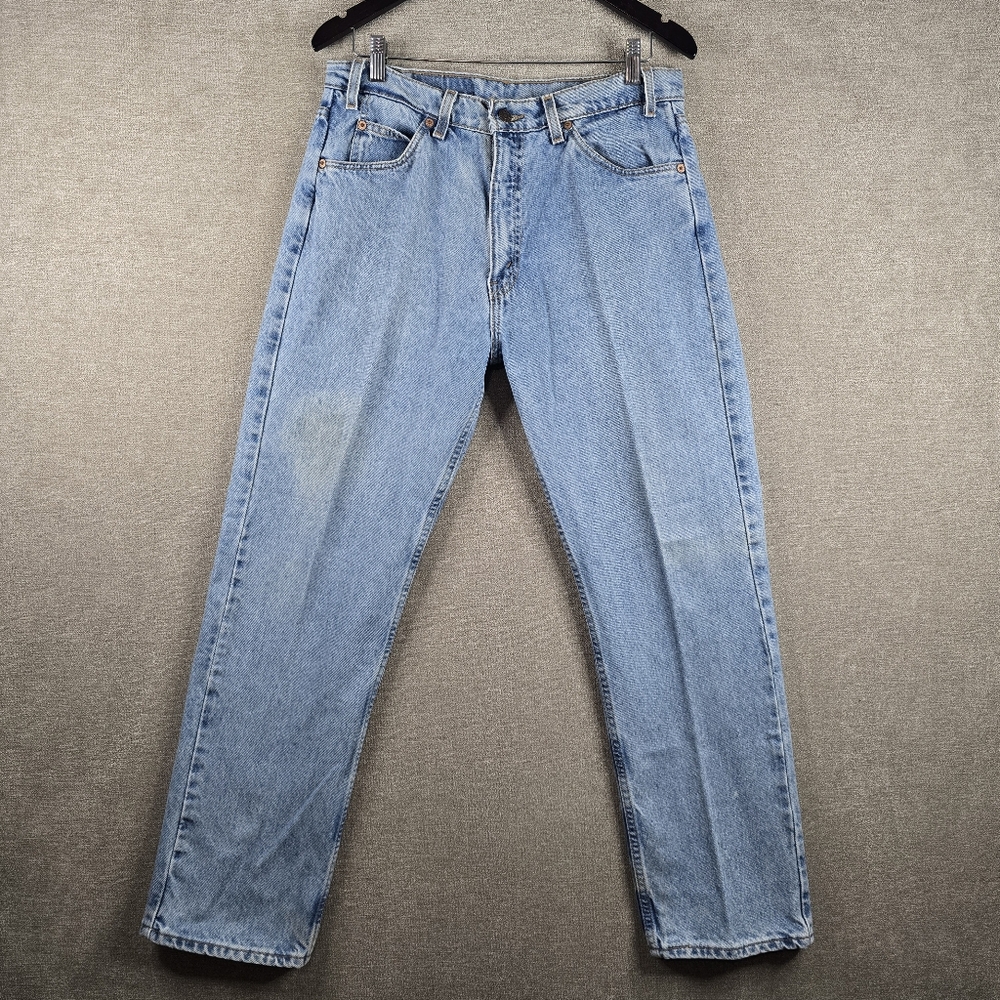Vintage Levis Jeans Mens 34x30 505 Orange Tab Denim Cowboy Workwear 1998 (F79)